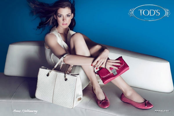 Anne Hathaway for Tod's celebrity endorsements