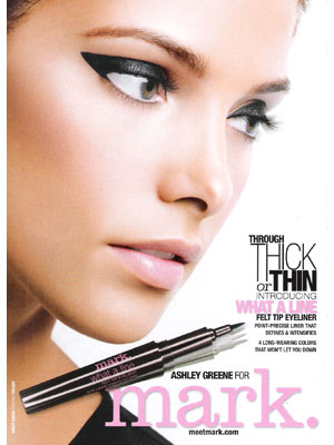 Ashley Greene Mark by Avon beauty products celebrity endorsements