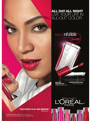 Beyonce Knowles for L'Oreal 2013