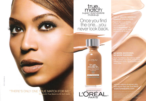 Beyonce Knowles Loreal celebrity endorsements