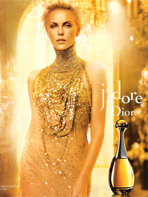 Charlize Theron Dior J'adore celebrity endorsement ad campaign