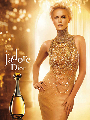 Charlize Theron Dior perfume celebrity endorsement ads