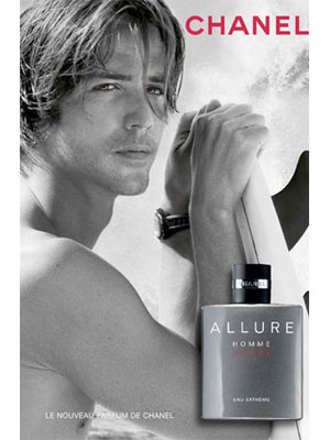 Danny Fuller for Chanel fragrance celebrity endorsement ads
