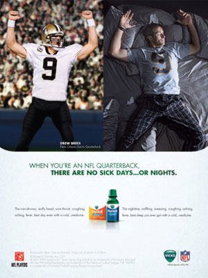 Drew Brees for Nyquil 2011