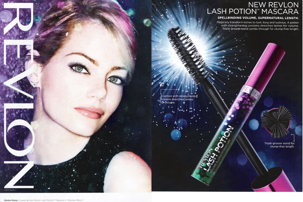 Emma Stone Revlon makeup celebrity endorsement ads