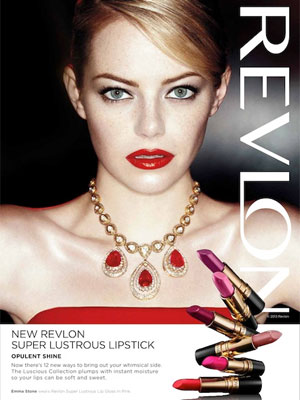 Emma Stone Revlon nails celebrity endorsement ads