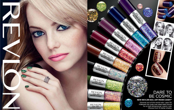 Emma Stone for Revlon Nail Art Collection celebrity endorsement ads