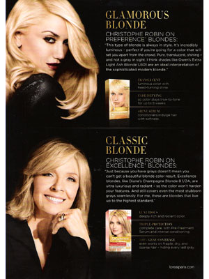 Gwen Stefani Loreal celebrity endorsement ads Diane Keaton