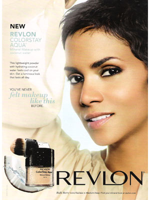 Halle Berry for Revlon makeup celebrity beauty endorsements
