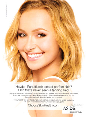 Hayden Panettiere Neutrogena celebrity perfume ads