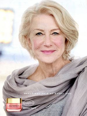 Helen Mirren L'Oreal Beauty Advertisements