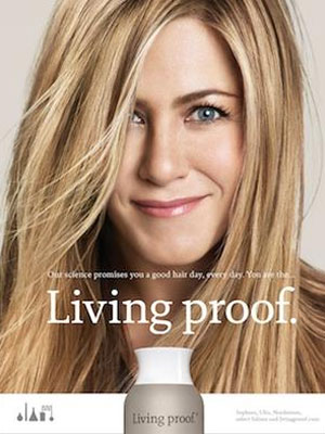 Jennifer Aniston Living Proof celebrity endorsements
