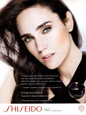Jennifer Connelly Shiseido celebrity endorsements