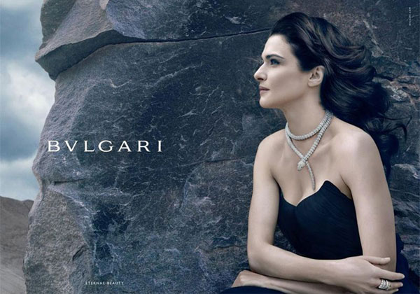 Rachel Weisz Bvlgari celebrity endorsement ads