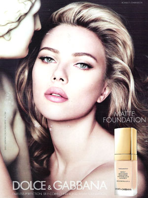 Scarlett Johansson Dolce & Gabbana celebrity endorsement ad campaign