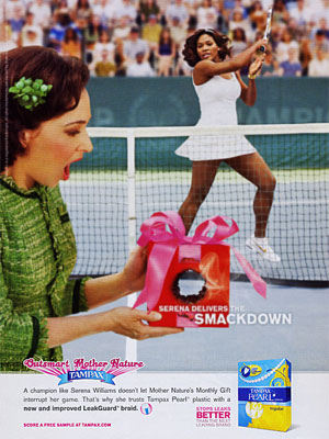 Serena Williams for Tampax