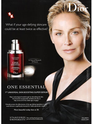 Sharon Stone for Dior Cosmetics