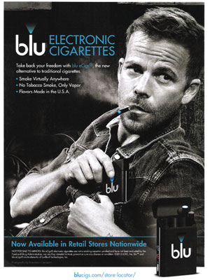 Stephen Dorff Blu E Cigs celebrity endorsement ads