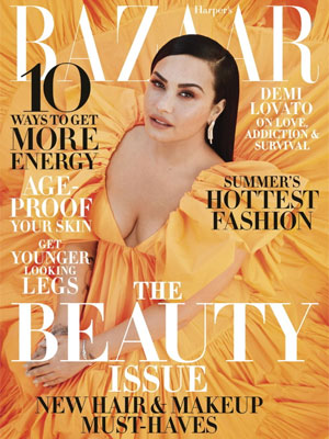 Demi Lovato cover model Harper's Bazaar May 2020